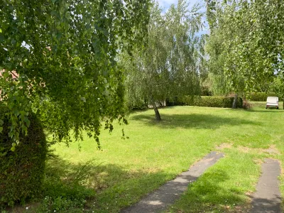 Pitch with landscape view