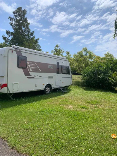 Caravan at our campsite